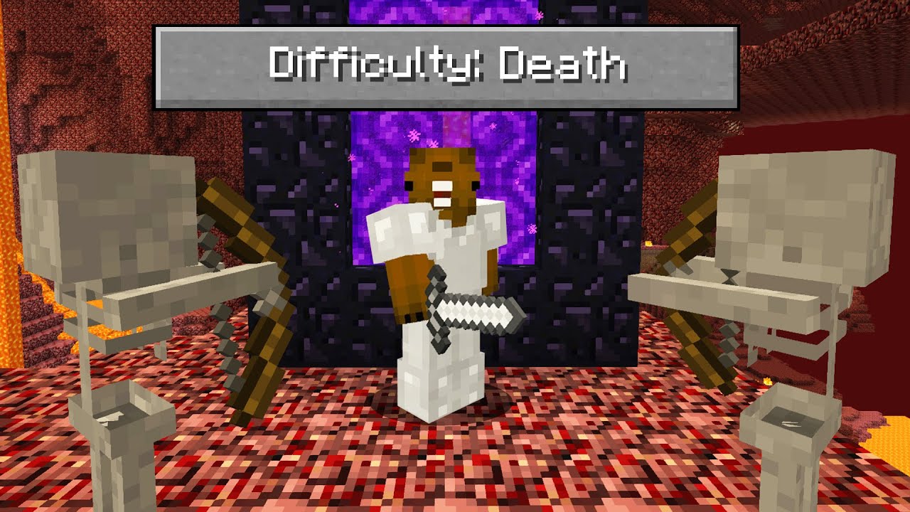 Minecraft but we're speedrunning "NIGHTMARE" difficulty...