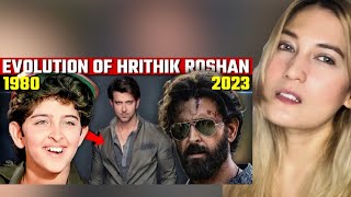 Reaction to Hrithik Roshan’s Evolution | (1980 - 2024) | amazing!!!!