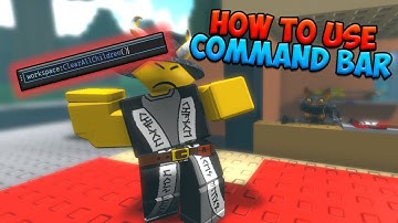 How to use Command Bar (Roblox)