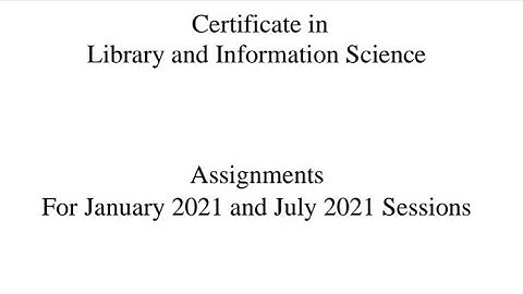 Blii 011 SOLVED ASSIGNMENT 2021 | ignou Clis solved assignment 2021|IGNOU