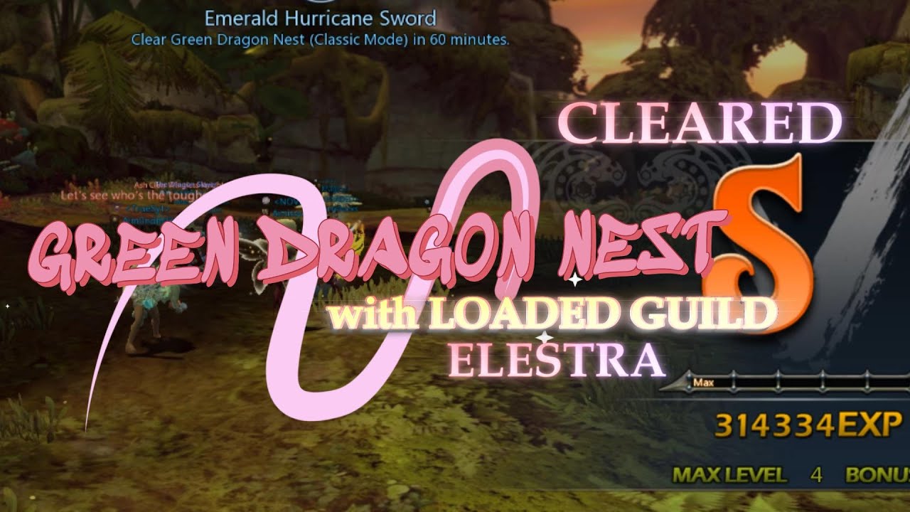 GREEN DRAGON NEST CLEARED RUN | LOADED GUILD | VELSKUD |Elestra POV