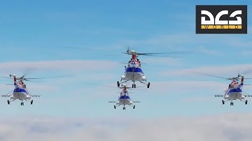 DCS World -  Mi-8  helicopter  -  This is how I practice flying in formation.   # 791