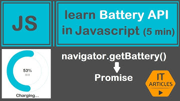 Battery Statics in HTML Page (Battery API) | IT Articles