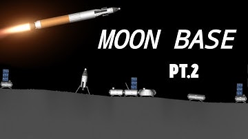 Simple Moon Base Part 2 (Final) | Completing the Moon Base in Spaceflight Simulator