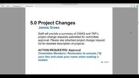 CMAQ Project Selection Committee 7.16.20