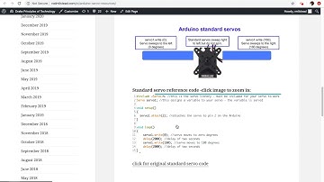 Arduino assignment description - LED and servo program and circuit