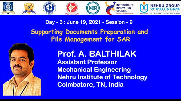 Dr. N. K. Sakthivel | Dr. S. Subasree | FDP on OBE and Accreditation Processes | Session 9 |