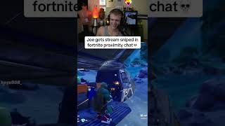 Joe gets streamsniped in fortnite proximity chat😭#joebart #fortnite #fortniteclips #joebartolozzi