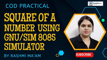 Finding Square of a number using GNU/SIM 8085 simulator | by Rashmi Ma