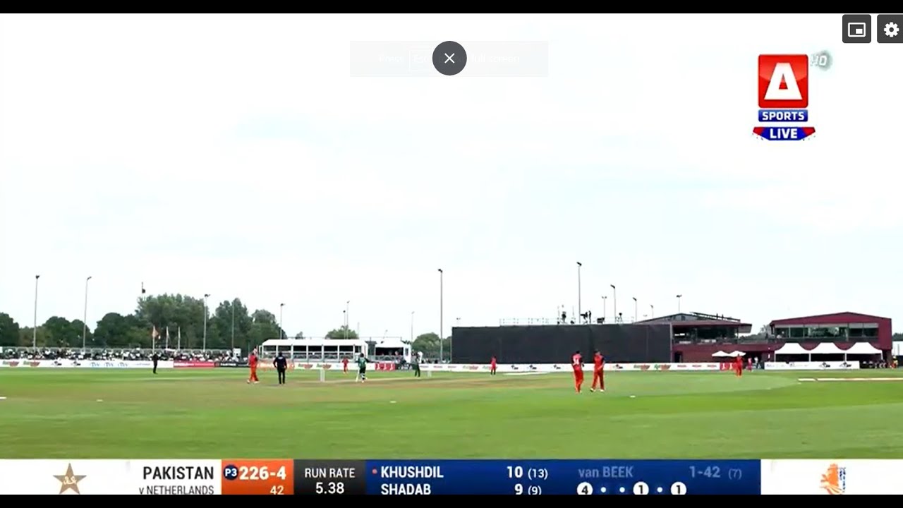 Pak vs Netherland 2nd ODI Live | PAK vs NED Live Match Scpre | Pakistan ...
