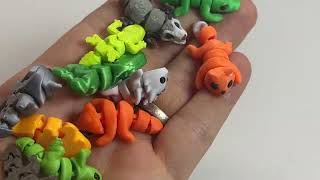 Super tiny mini cute 3d printed animal fidgets