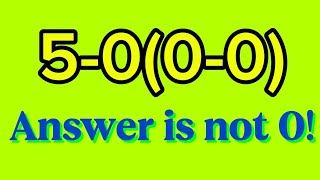 Don't Answer too fast!