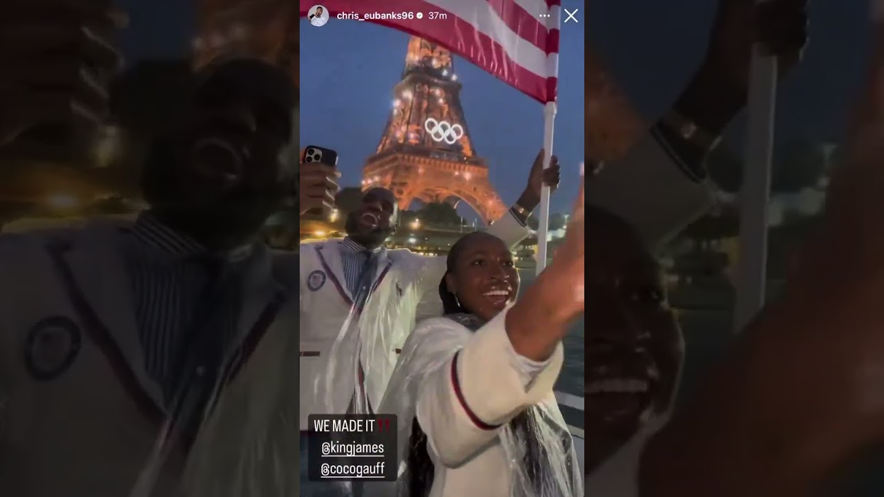 Coco Gauff & LeBron James the Olympics Opening Ceremony: