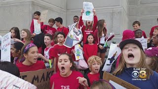Thousands Of Young Adults Join Fight For Climate Change Action At Philly Rally