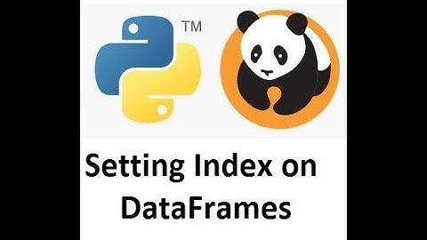 Setting Index on DataFrame in Python using Pandas