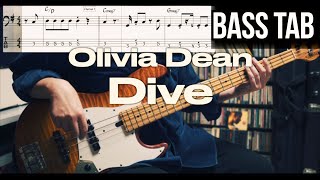 Olivia Dean - Dive (Bass Cover with TABS)