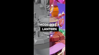 EASY Way To MODEL A Lantern In Blender 3D - Beginner Tutorial #shorts