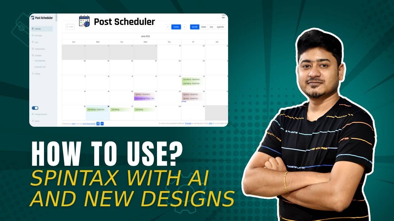 How to use Post Scheduler AI content with Spintax | New Features Alert ...