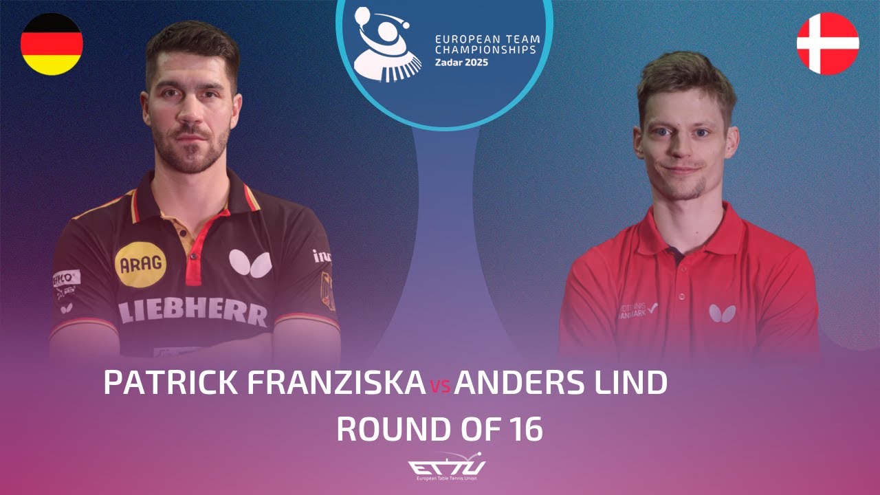 PATRICK FRANZISKA (GER) vs ANDERS LIND (DEN) | European Championships - Round of 16 | Highlights