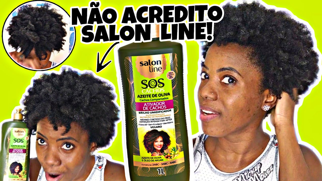 Testei Ativador De Cachos Azeite De Oliva Da Salon Line Youtube