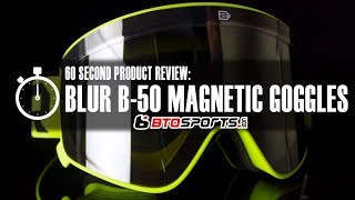 Blur B-50 Magnetic Goggles 60 Second Product Review