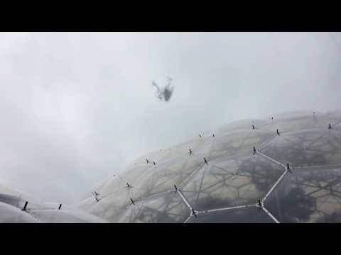 UFO flying over the Eden Project, Cornwall