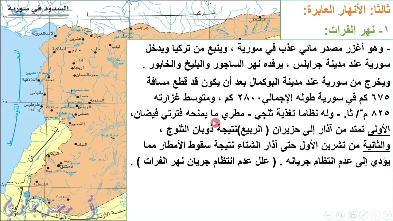 المياه والترب في الجمهورية العربية السورية جزء 1