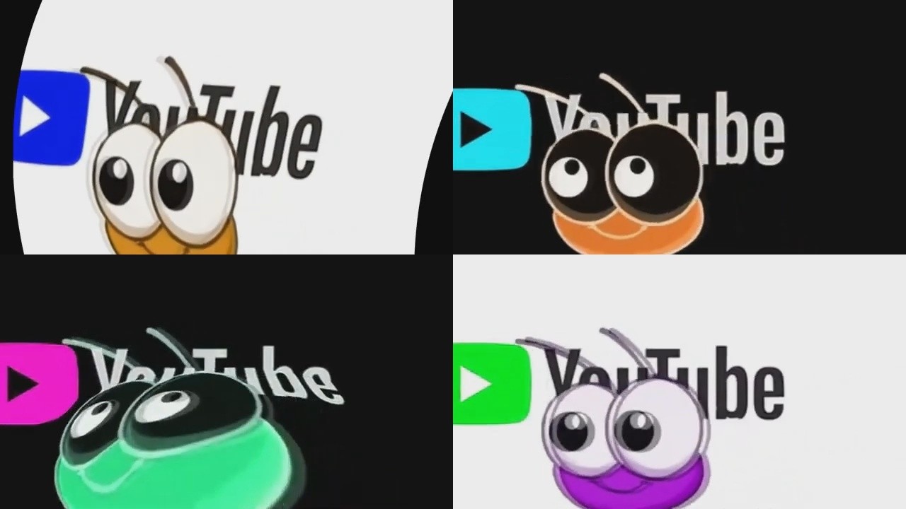 Bob Zoom AI YouTube Logo Effects (Klasky Csupo 2001 Effects) Fourparison