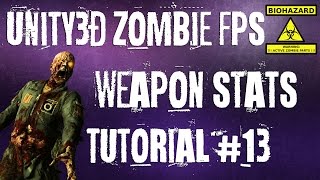 13. Unity3D Weapon Stats Tutorial - Zombie FPS