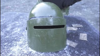 MASKA Russian Helmet ballistic test - Spetsnaz Steel for hard times