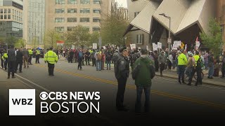 Police confront pro-Palestinian protesters at MIT