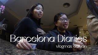 Barcelona Diaries | Vlogmas week 2 and 3, final exams and projects, christmas eve! 🎄