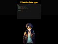 What's Primitive Data Type ?