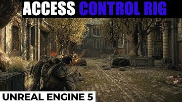 Use control rig control with blueprint to aim at in unreal engine 5