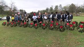 Memorial wreaths laid for fallen Montgomery police officers