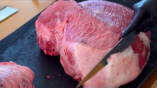 【WAGYU】肉磨き 黒毛和牛 うちもも   Top Round【字幕無し】