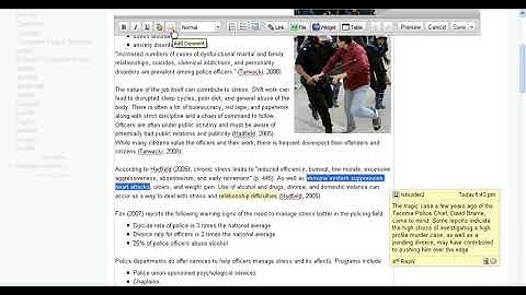 Adding Comments to Student