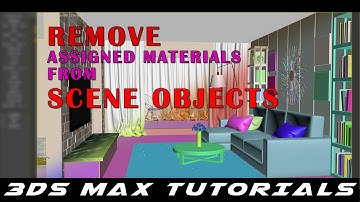 3DS Max Tutorial l How to remove assigned materials in max