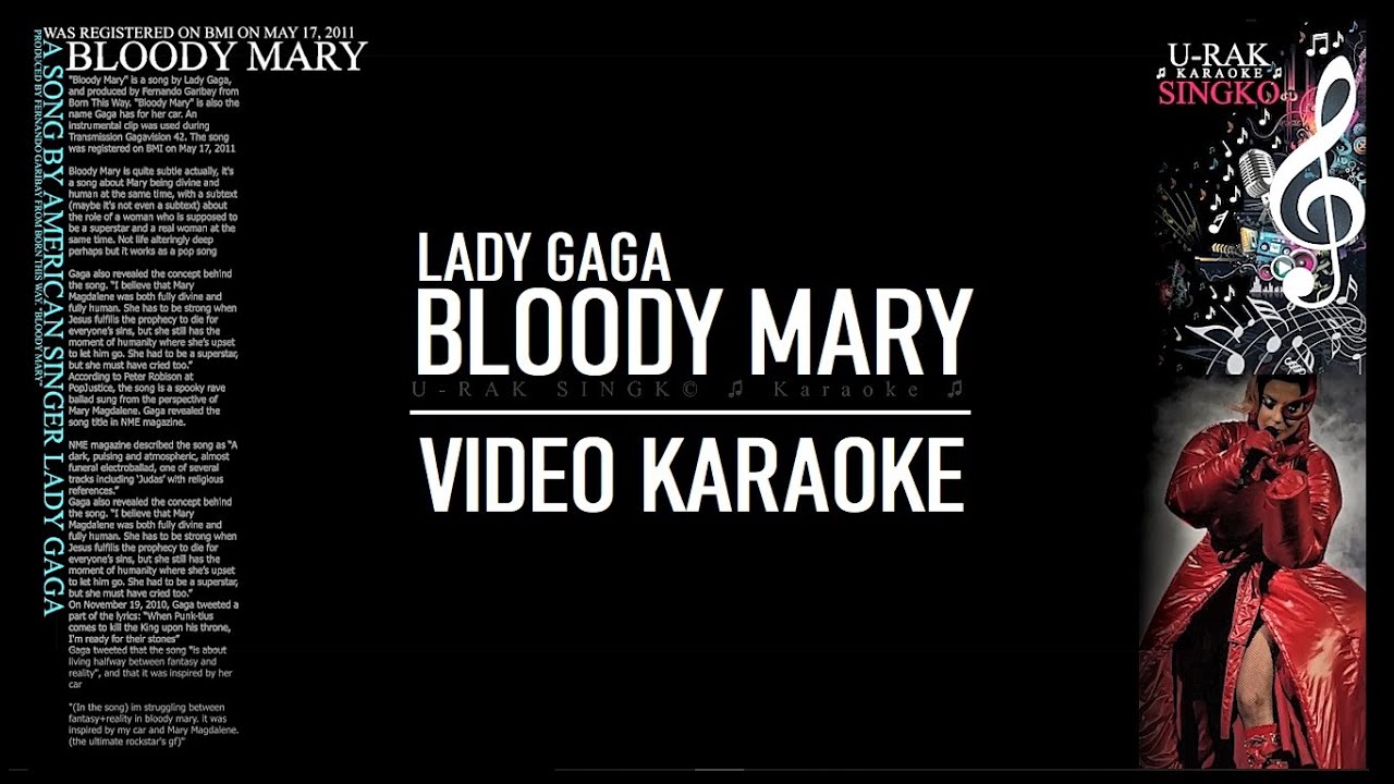 Bloody Mary Lady Gaga Karaoke ♫ YouTube