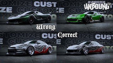 NFS Unbound | I Fixed Wrongly Blacklist Cars! Before & After "For Fun
