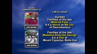 John George ~ Long Obituary