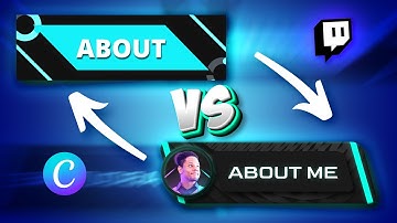 How to make Twitch Panels with CANVA and why you Shouldn