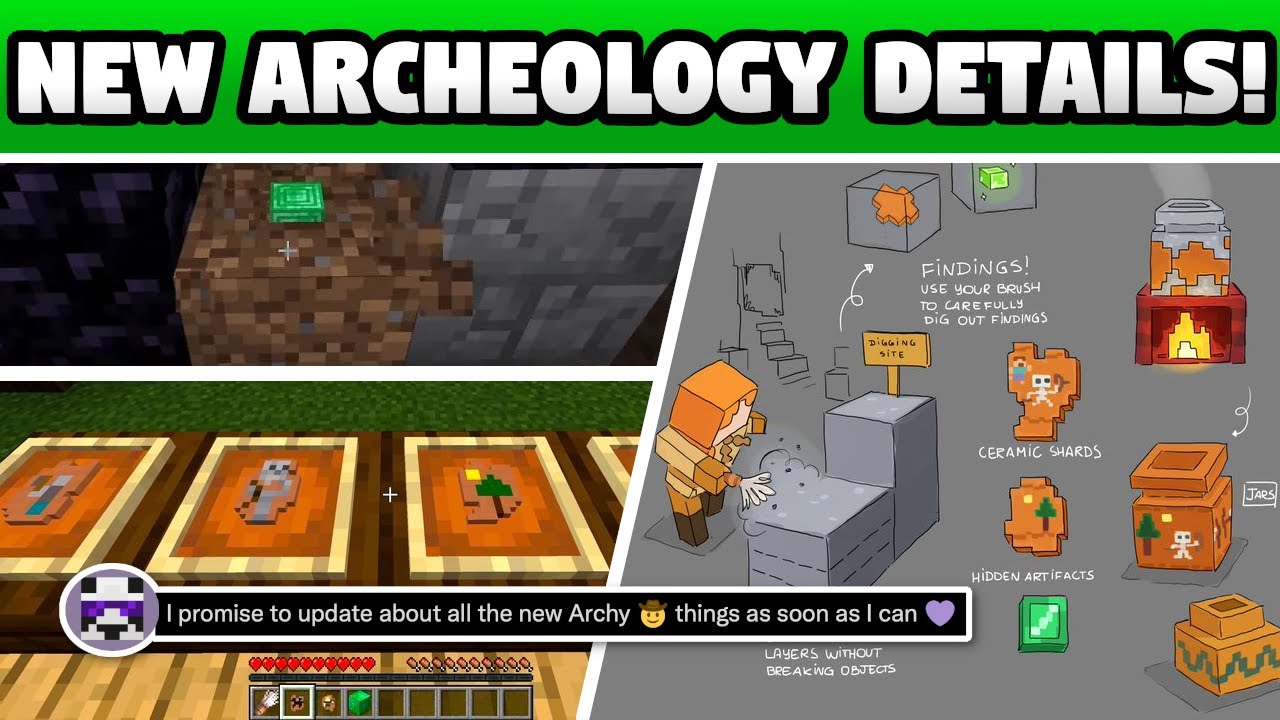 Minecraft adds archeology and new tool to 1.20 update - Dexerto