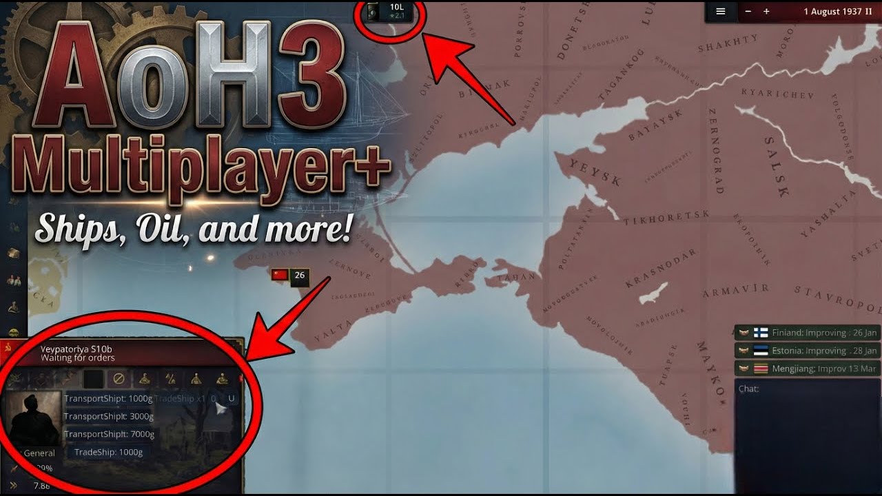 AoH3 Multiplayer+ | Ships, oil, and more!