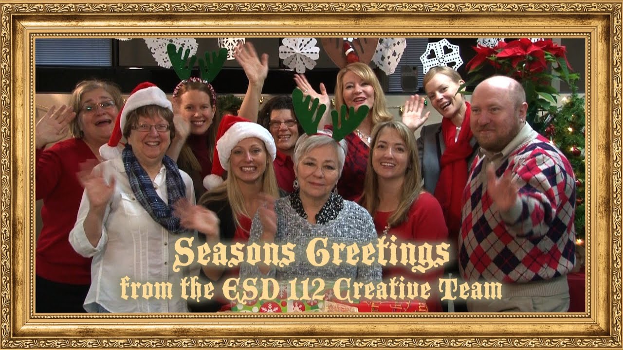 Seasons Greetings from the Creative Team at ESD112 - YouTube