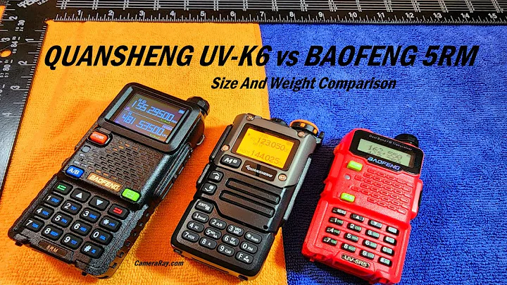 Quansheng UV-K6 vs Baofeng 5RM Size And Weight Comparison #baofeng #quansheng