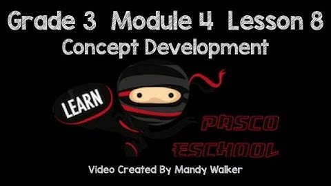 Grade 3 Module 4 Lesson 8 Concept Development