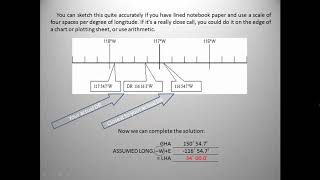 Lesson 9: Assumed Position and Local Hour Angle
