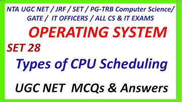 OPERATING SYSTEM | TYPES OF CPU SCHEDULING | TNSET 2021 | NTA NET CS | PG TRB CS | IN TAMIL | OS