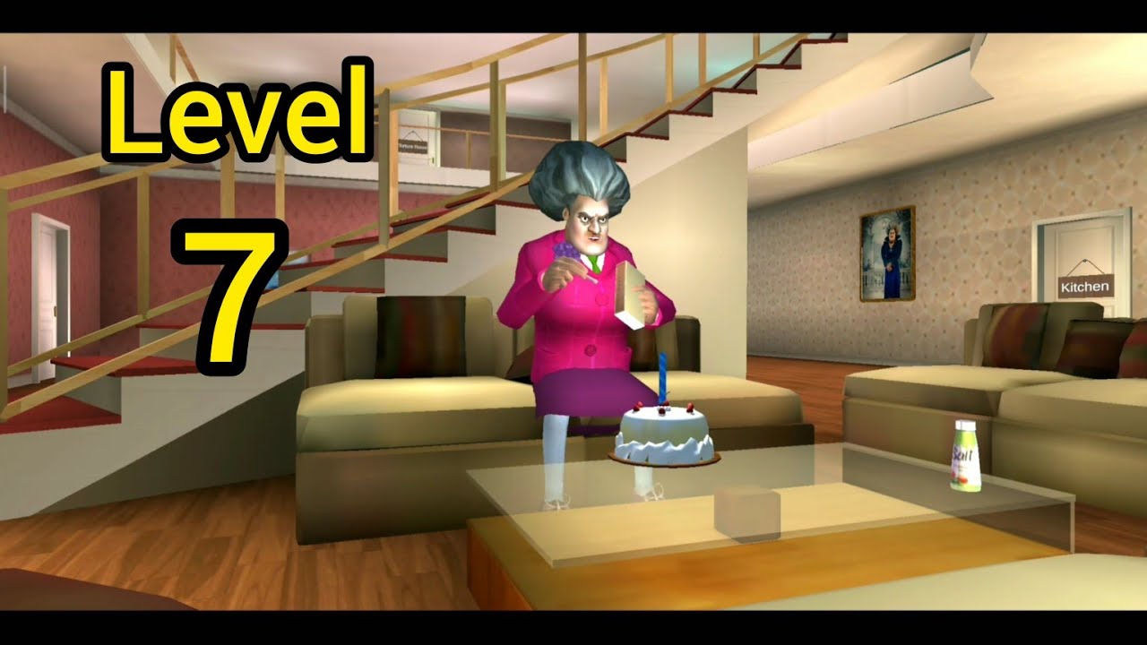 😲😲 Scary Teacher 3D - level 7 - party pooper